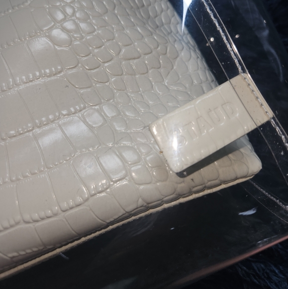 Staud Large Shirley Croc Embossed Leather Bag - Picture 5 of 16